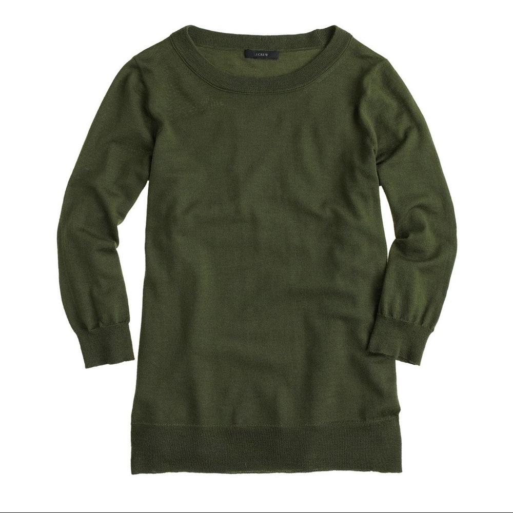 J. Crew Merino Wool Tippi Sweater Green XS/S